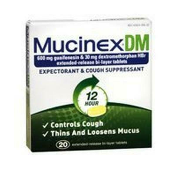 Mucinex Dm Cough & Mucus Suppressant, 600 Mg 556475